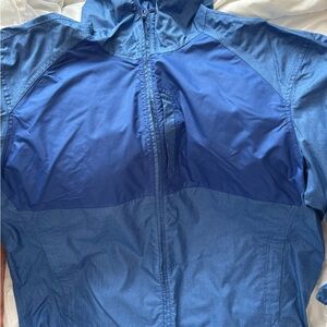 Ocean Coast Men’s XXL Blue Zip Front Windbreaker Rain Jacket NWOT
